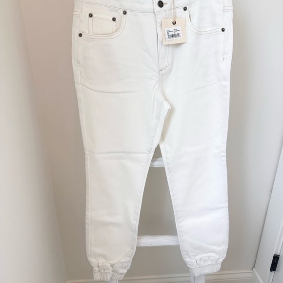 SER.O.YA Men’s Dakota Fitted Denim Jogger Pants Cream SZ 31” - Picture 10 of 11